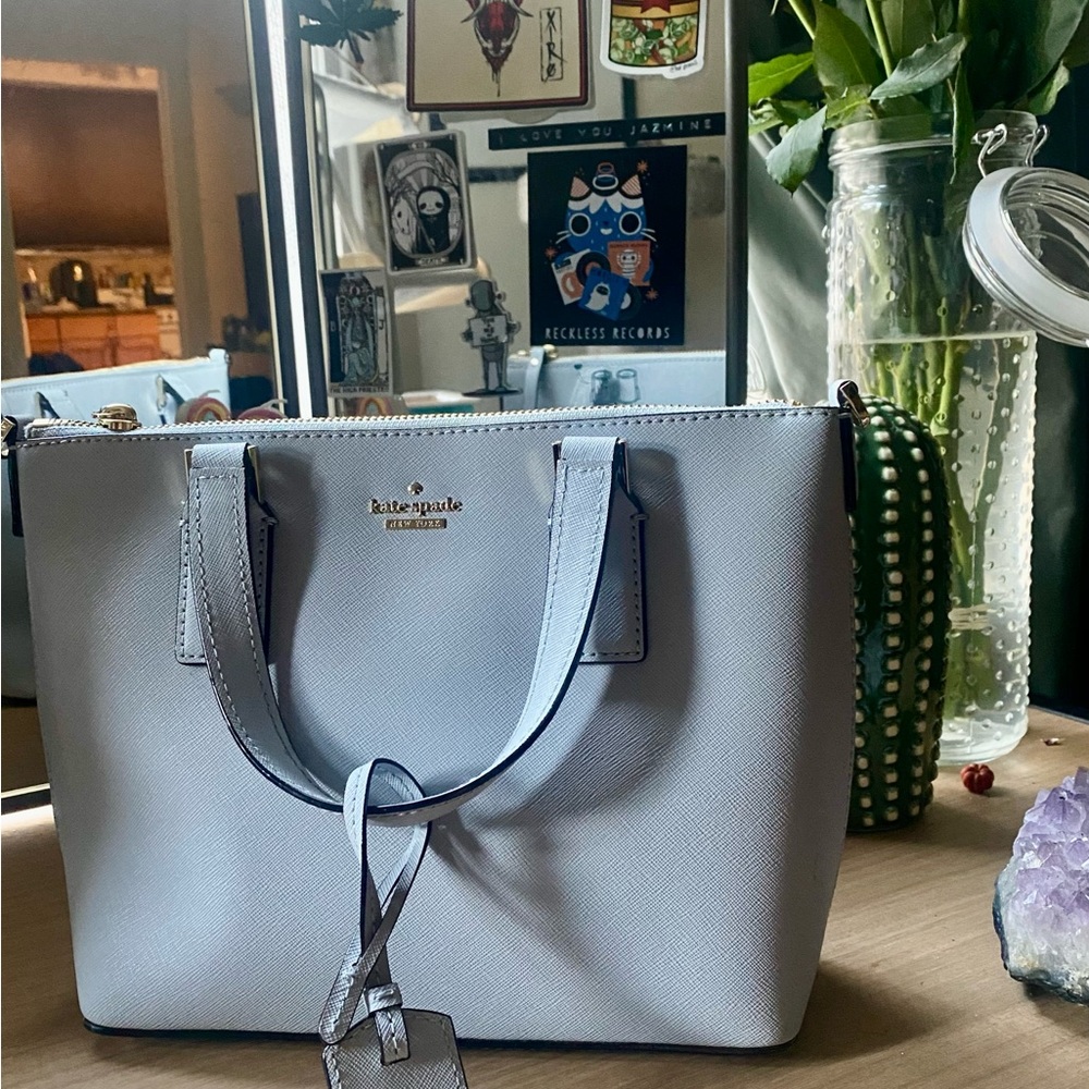Kate Spade Powder Blue/Gray Small Handbag